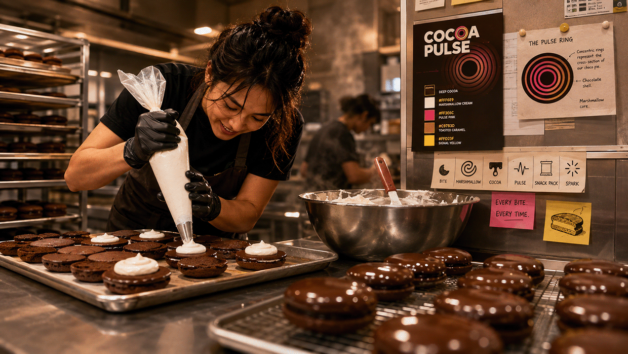 COCOA PULSE — Modern Choco-Pie Snack Brand Direction Image 8