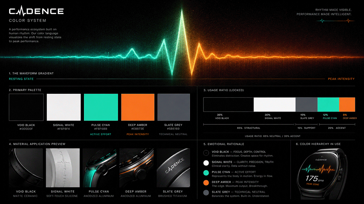 CADENCE — Smart Fitness Wearable Brand Direction Image 0