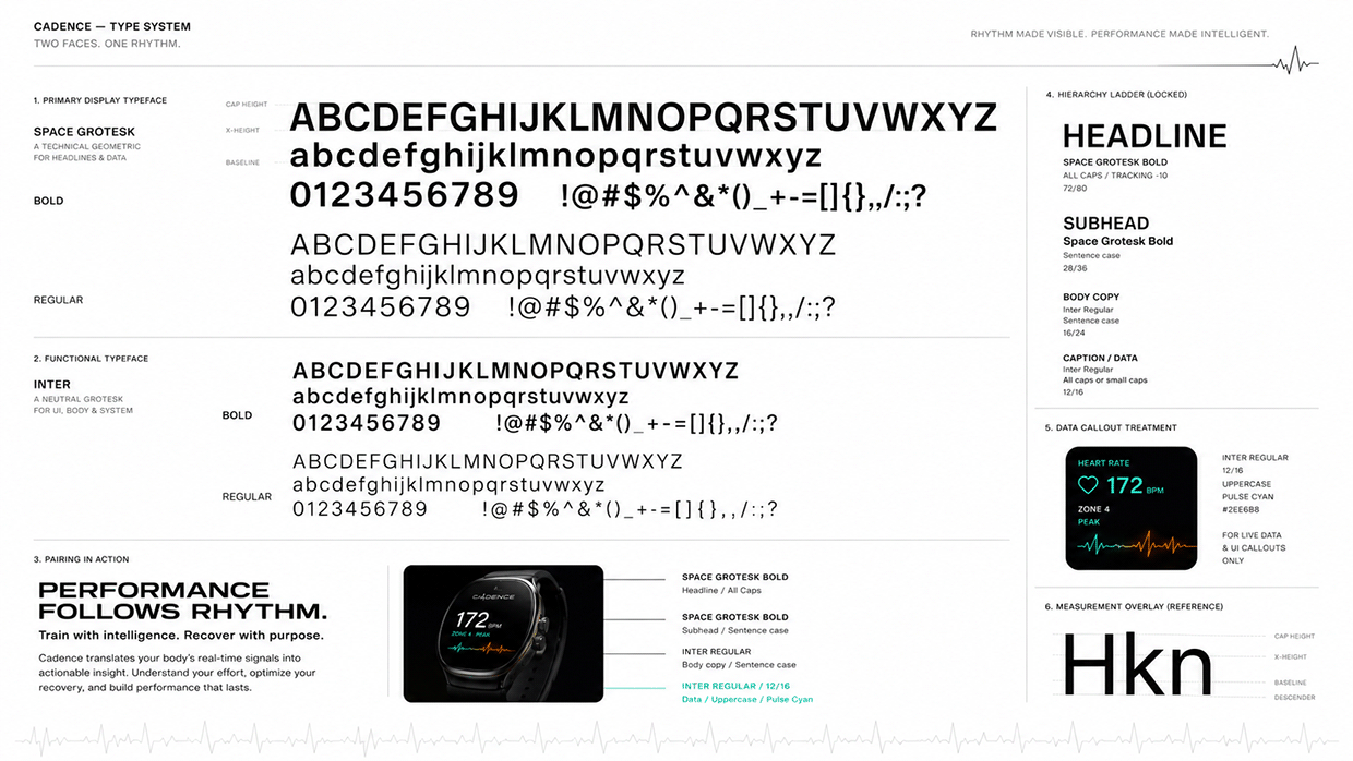 CADENCE — Smart Fitness Wearable Brand Direction Image 1