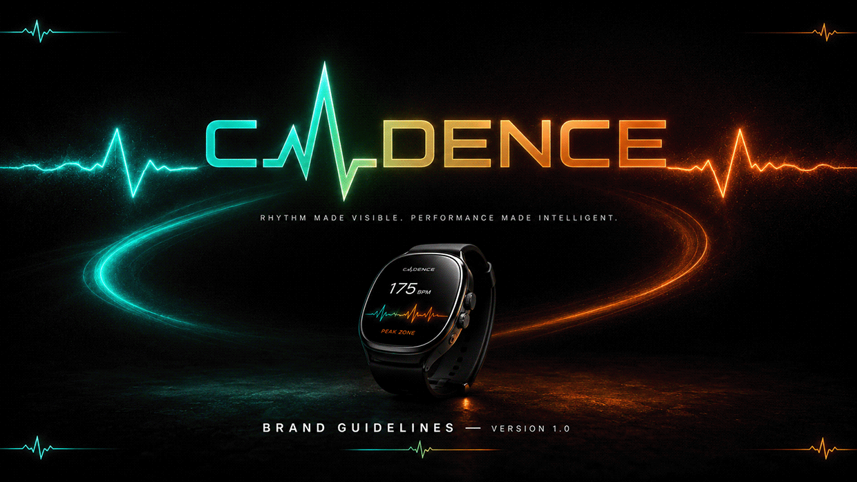 CADENCE — Smart Fitness Wearable Brand Direction Image 3