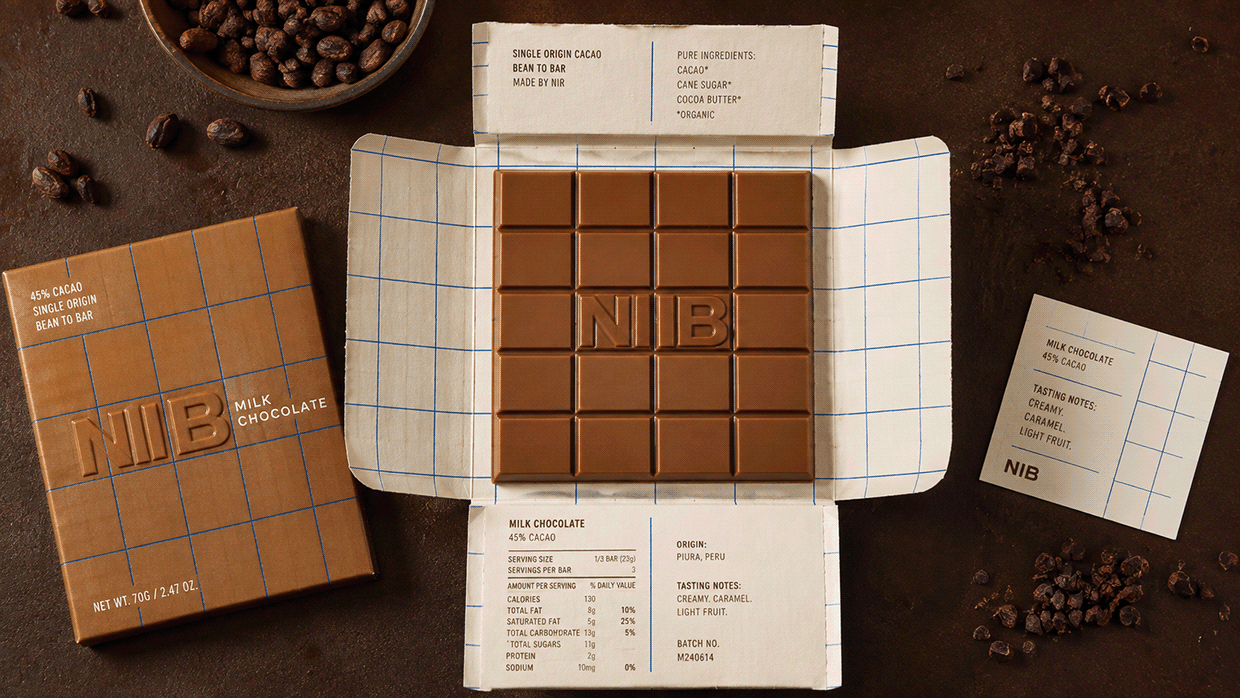 NIB — Chocolate Bar Identity & Grid System Image 1