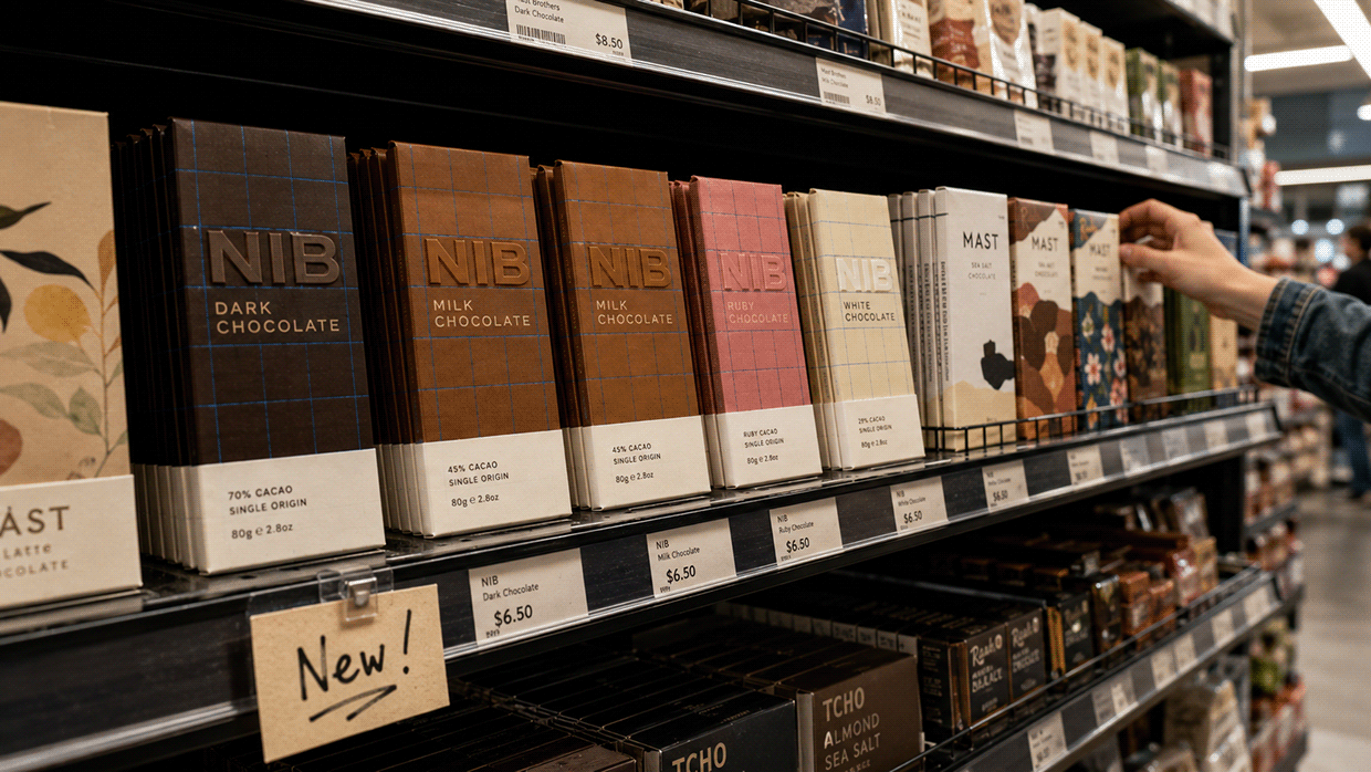 NIB — Chocolate Bar Identity & Grid System Image 11