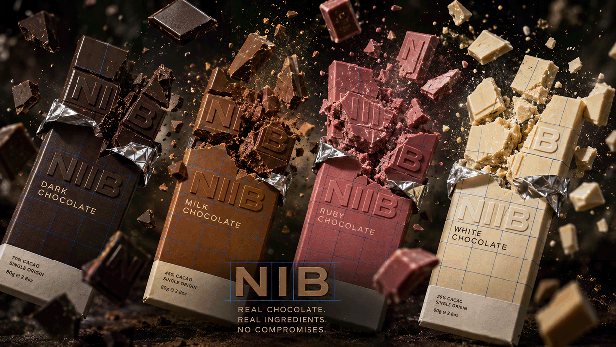 NIB — Chocolate Bar Identity & Grid System Image 15