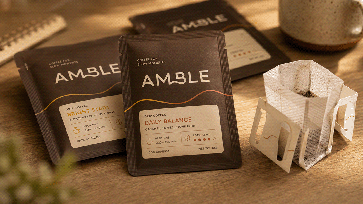 AMBLE — Specialty Coffee Brand & Packaging System Image 2