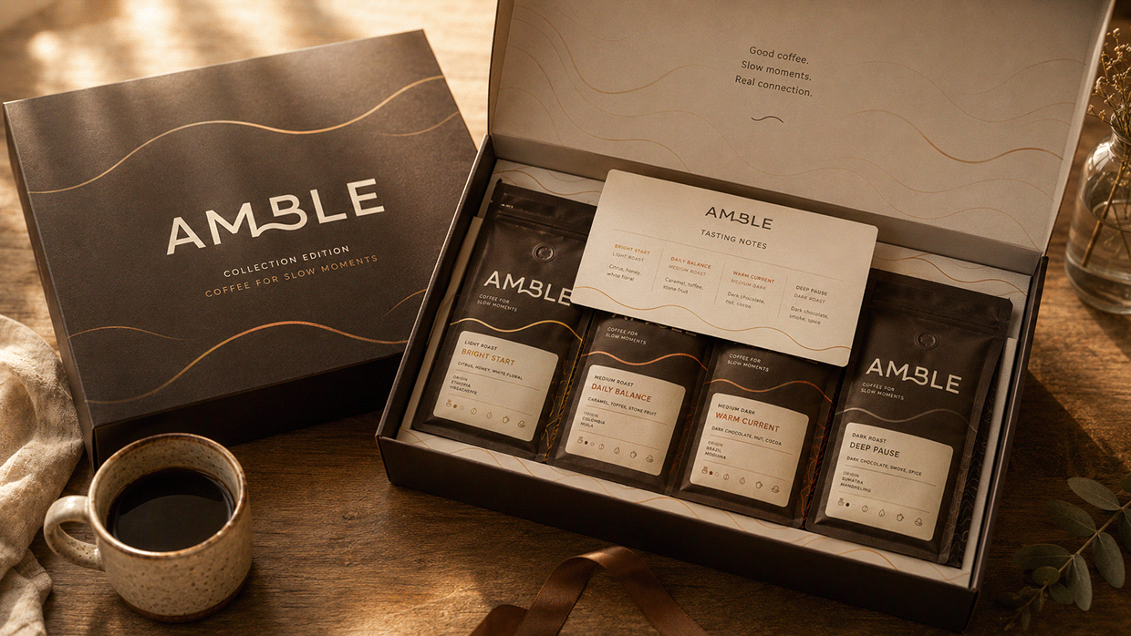 AMBLE — Specialty Coffee Brand & Packaging System Image 4