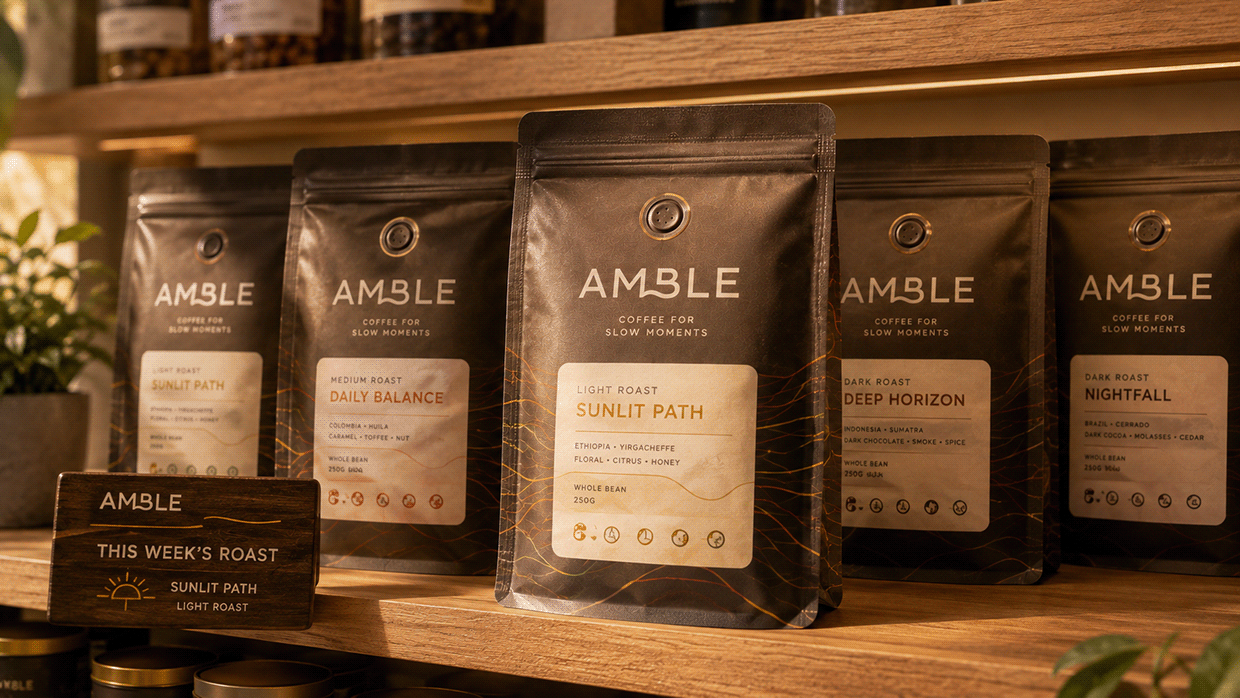 AMBLE — Specialty Coffee Brand & Packaging System Image 9