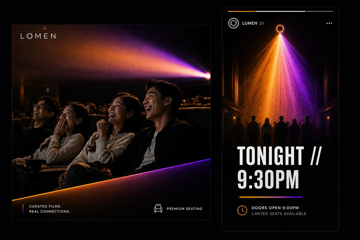 LUMEN — Boutique Screening Lounge Brand Image 9