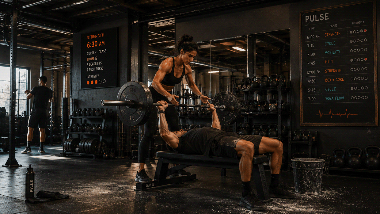 Title: PULSE — Boutique Fitness Brand Identity Image 2