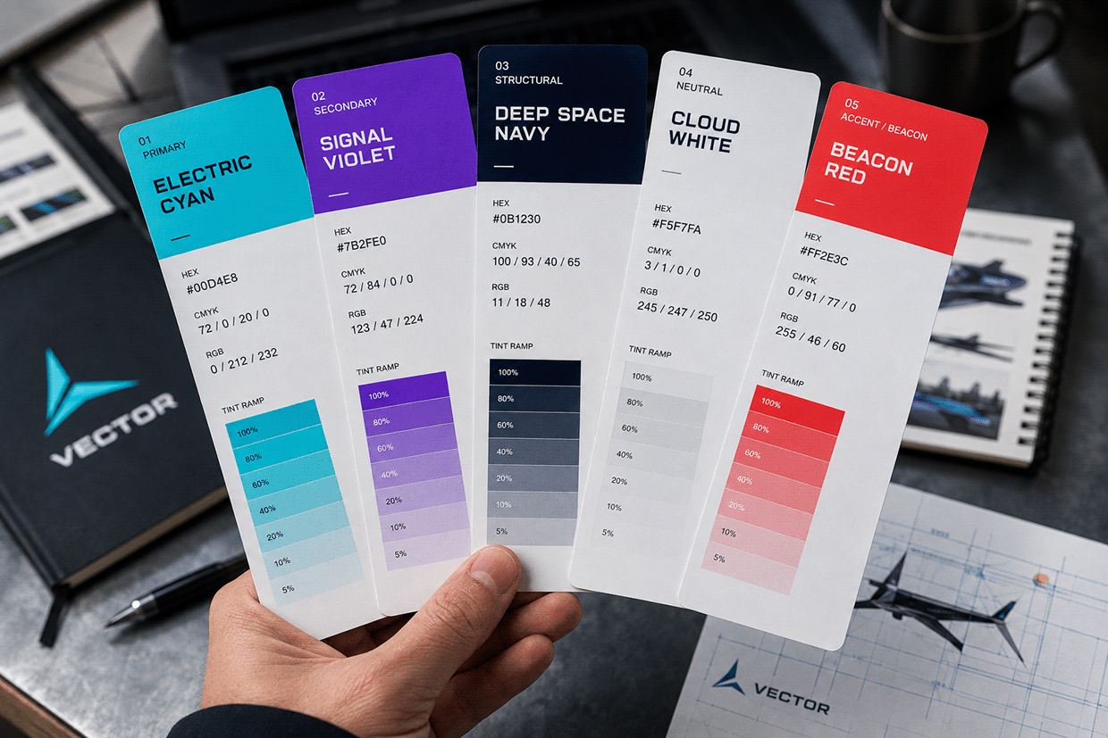 VECTOR — Electric Vertical Aviation Brand Identity Image 4