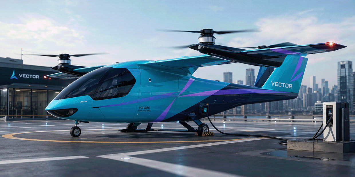 VECTOR — Electric Vertical Aviation Brand Identity Image 7