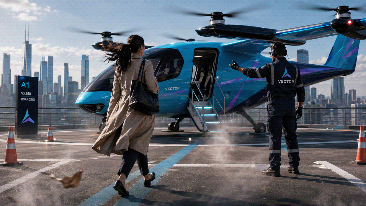 VECTOR — Electric Vertical Aviation Brand Identity Image 14