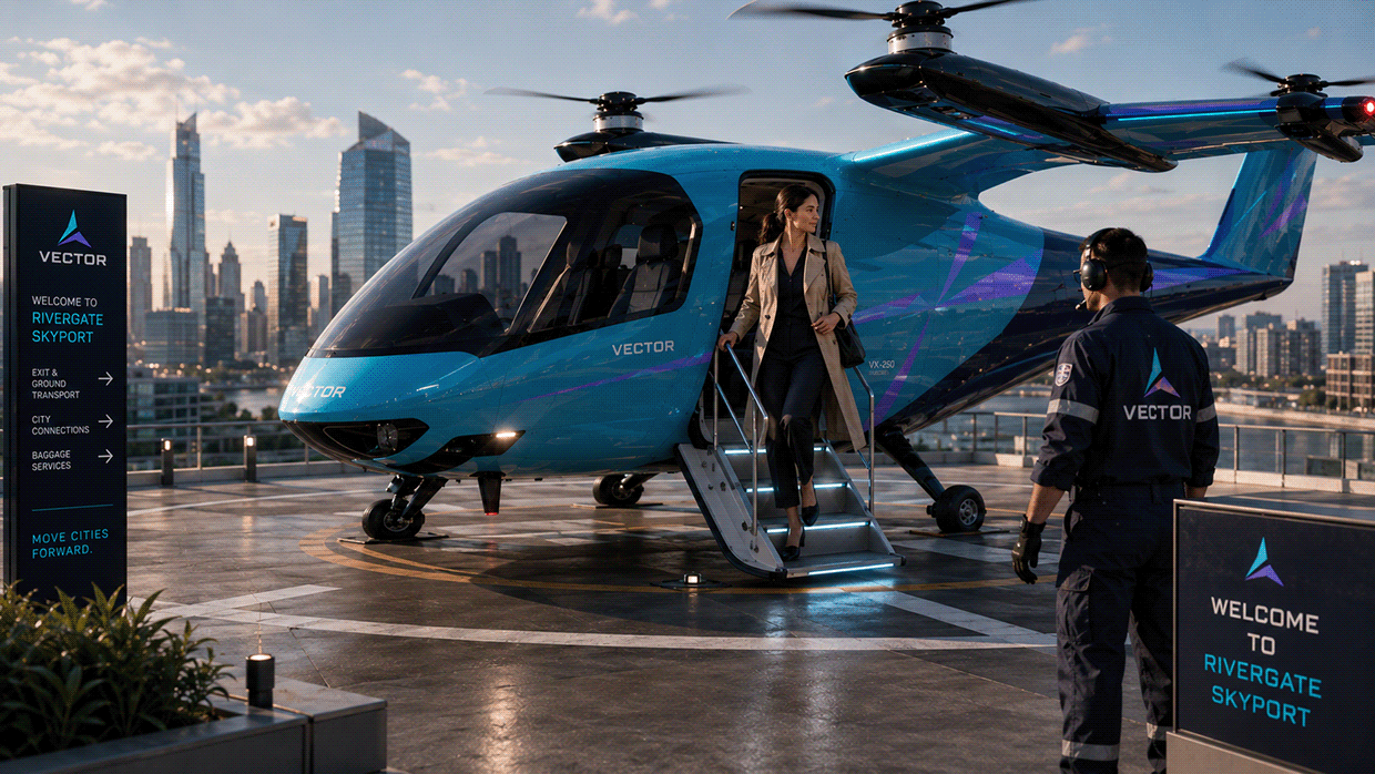 VECTOR — Electric Vertical Aviation Brand Identity Image 16