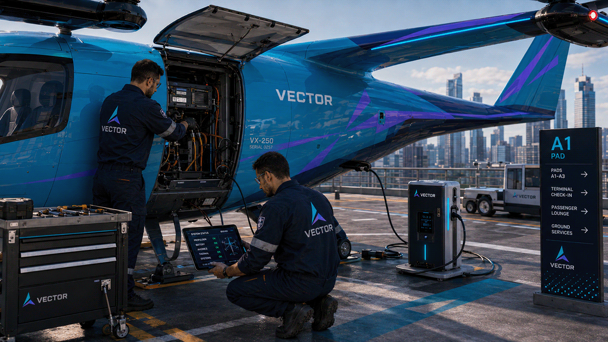 VECTOR — Electric Vertical Aviation Brand Identity Image 19