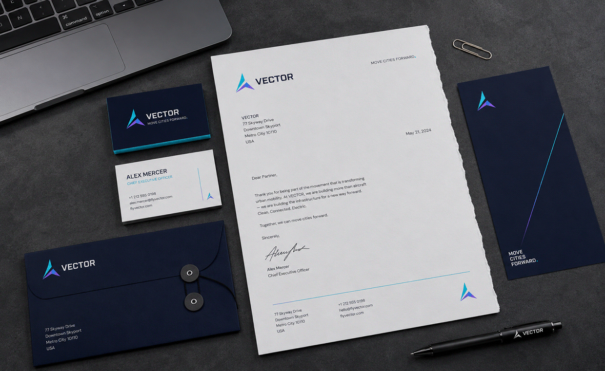 VECTOR — Electric Vertical Aviation Brand Identity Image 24