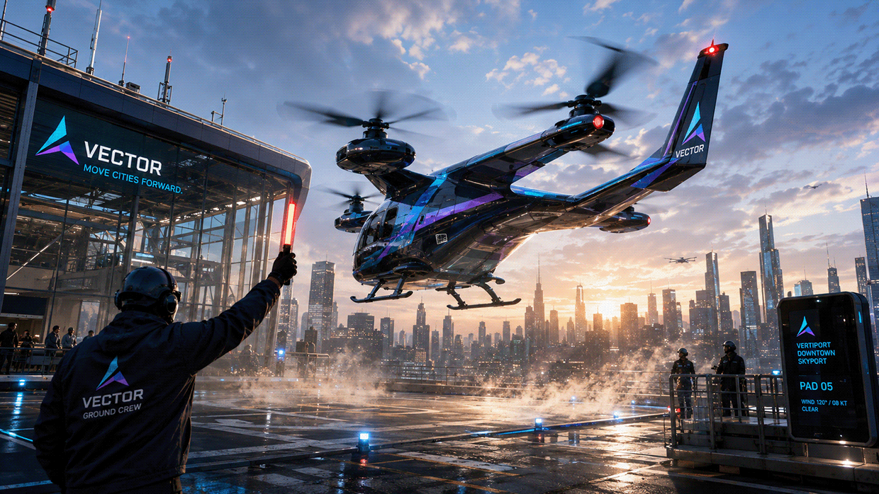 VECTOR — Electric Vertical Aviation Brand Identity Image 26