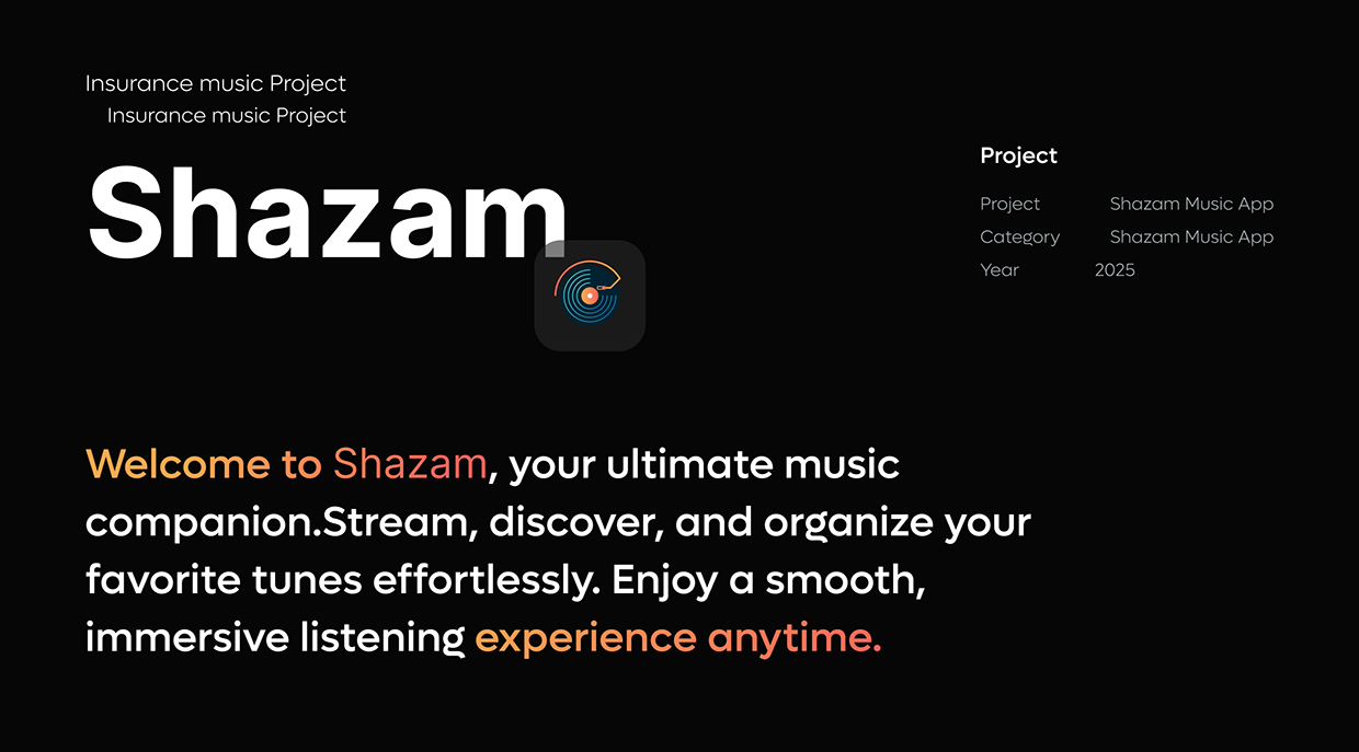 Music Mobile App_Shazam_UIX Image 0