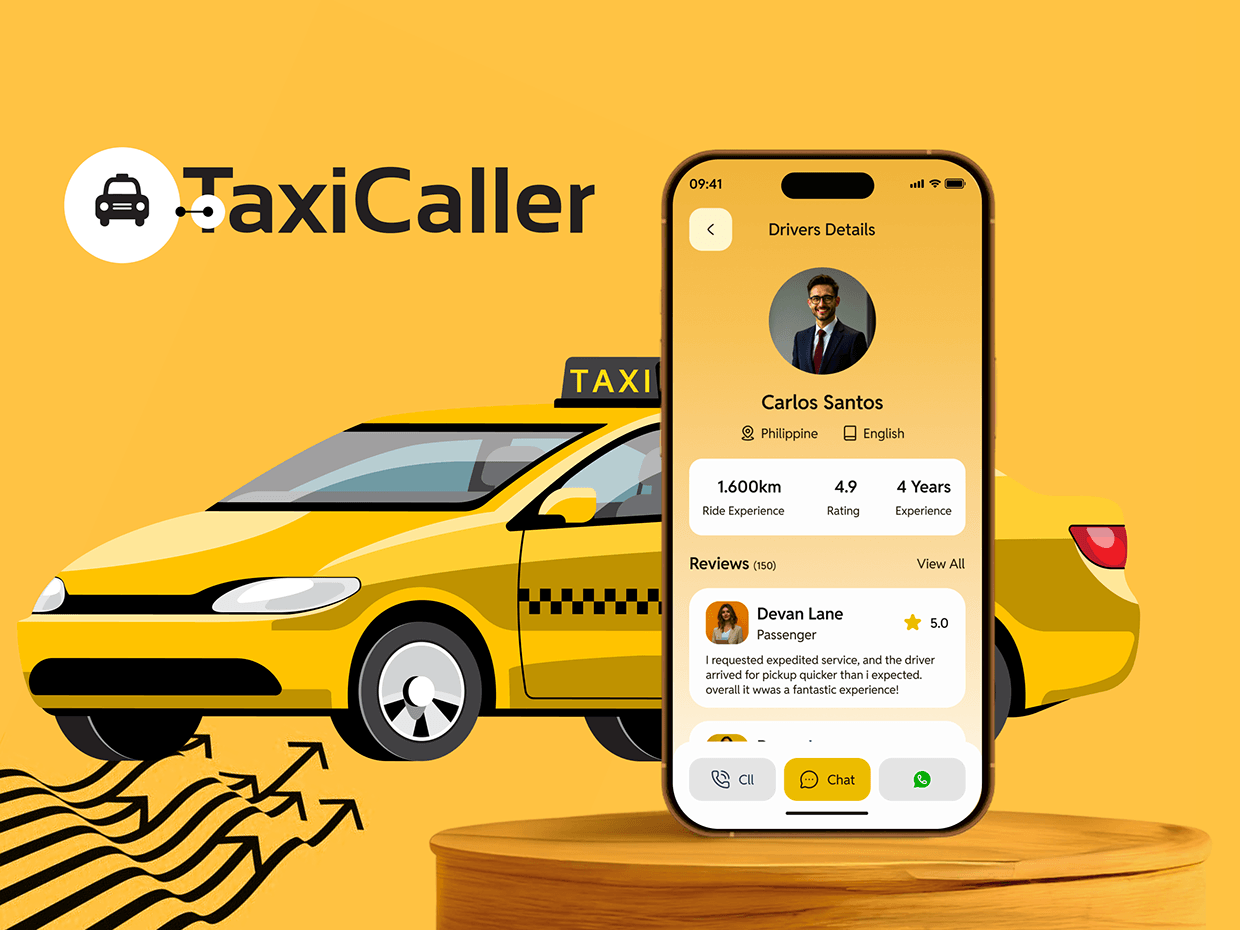 TAXI BOOKING APP BRANDING | UI/UX