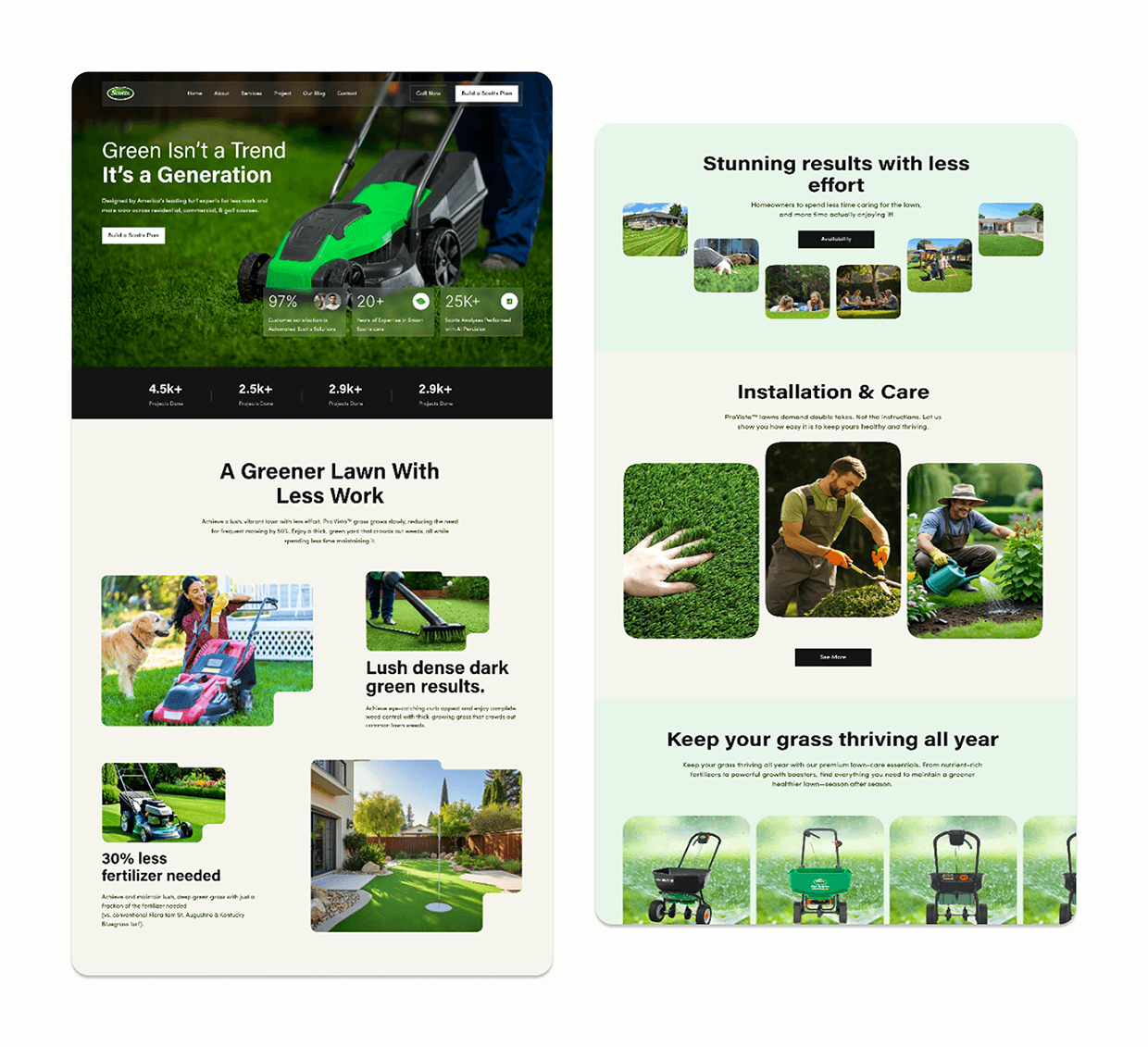 Lawn Care Landing Page Design Image 12