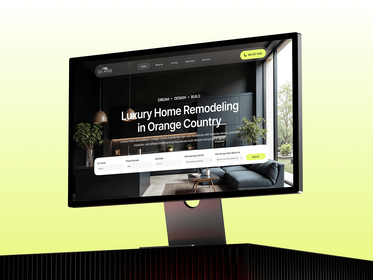 Home Remodeling Website Design Image 4