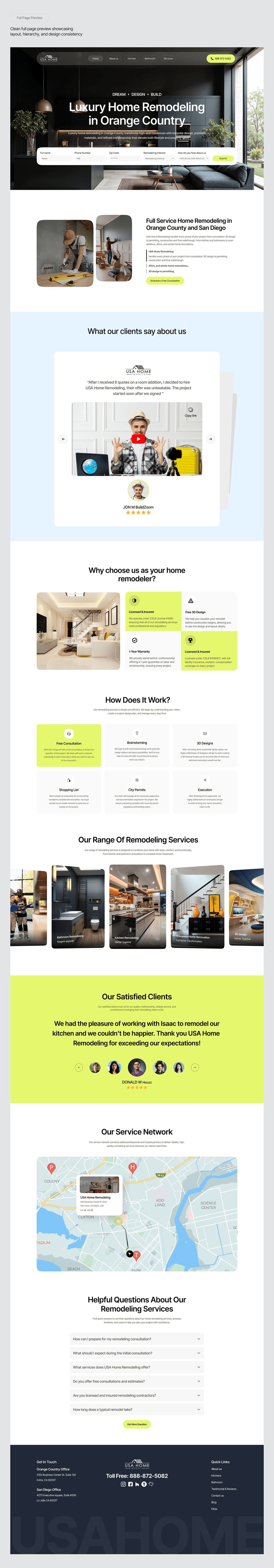 Home Remodeling Website Design Image 11