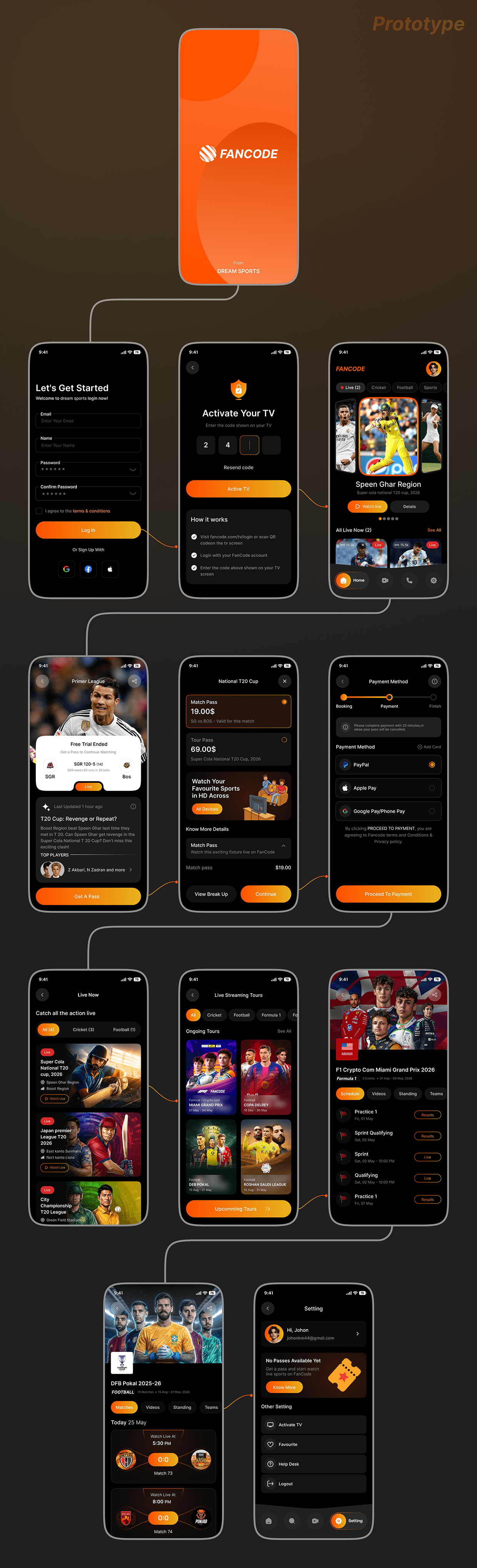 FanCode – Sports Streaming App UI/UX Case Study Image 14