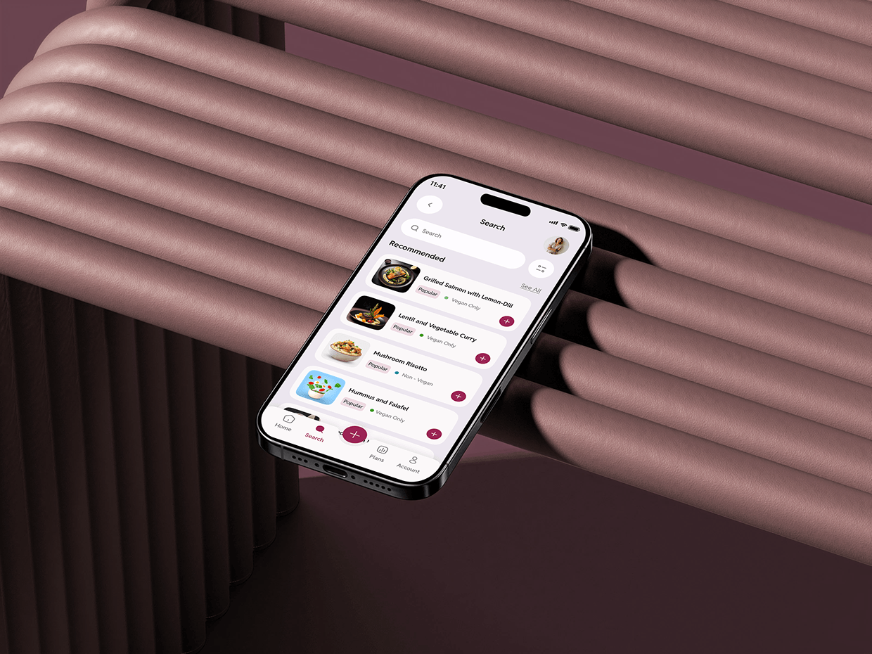 Meal planner iOS mobile app "Purple Carrot" Image 13