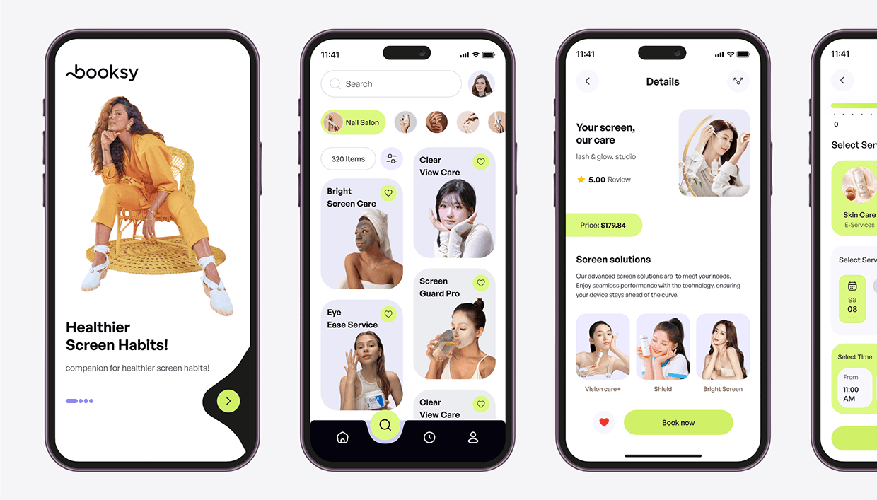 Boosky-Beauty & Wellness Services -Mobile App UI/UX Image 1