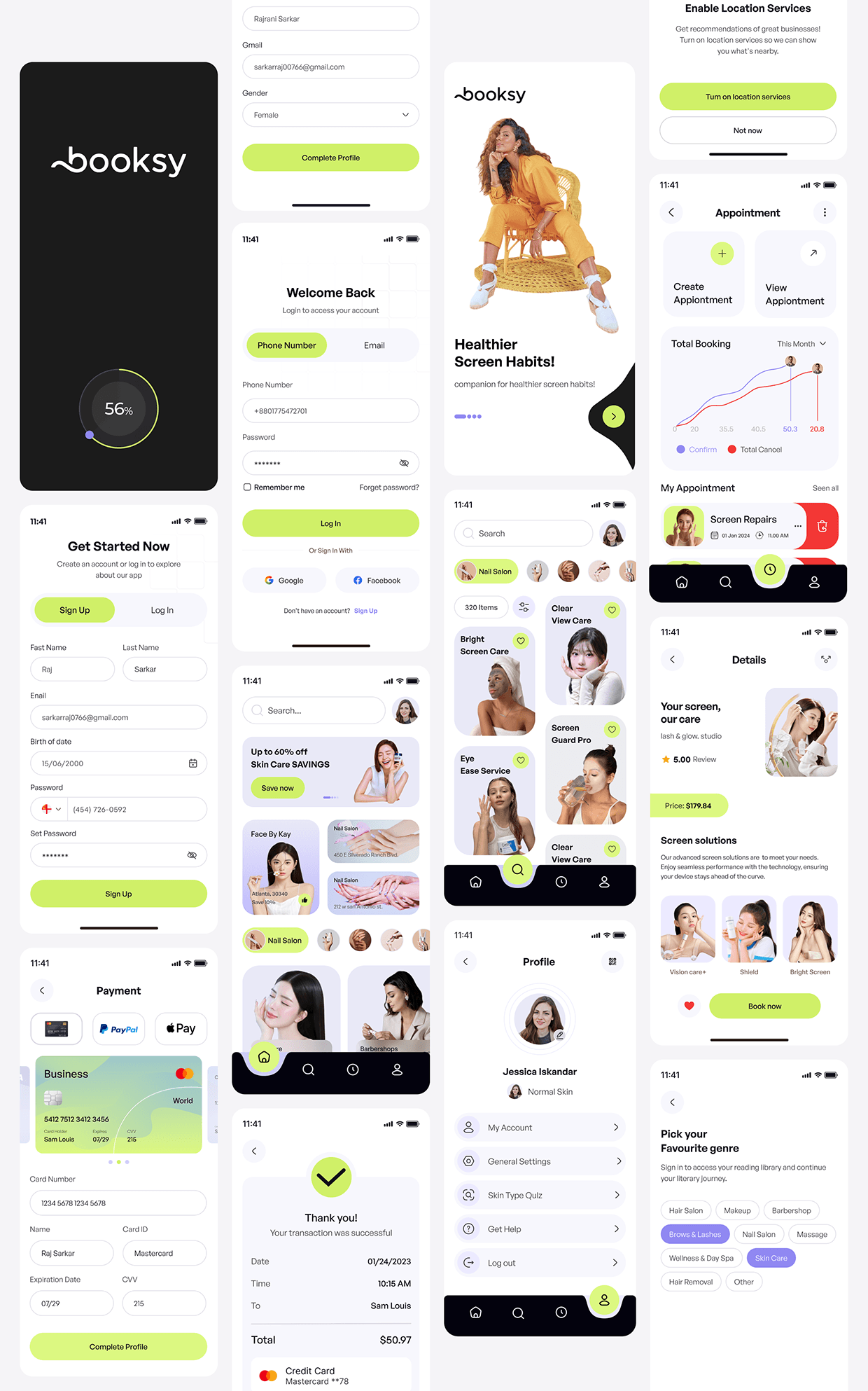 Boosky-Beauty & Wellness Services -Mobile App UI/UX Image 15