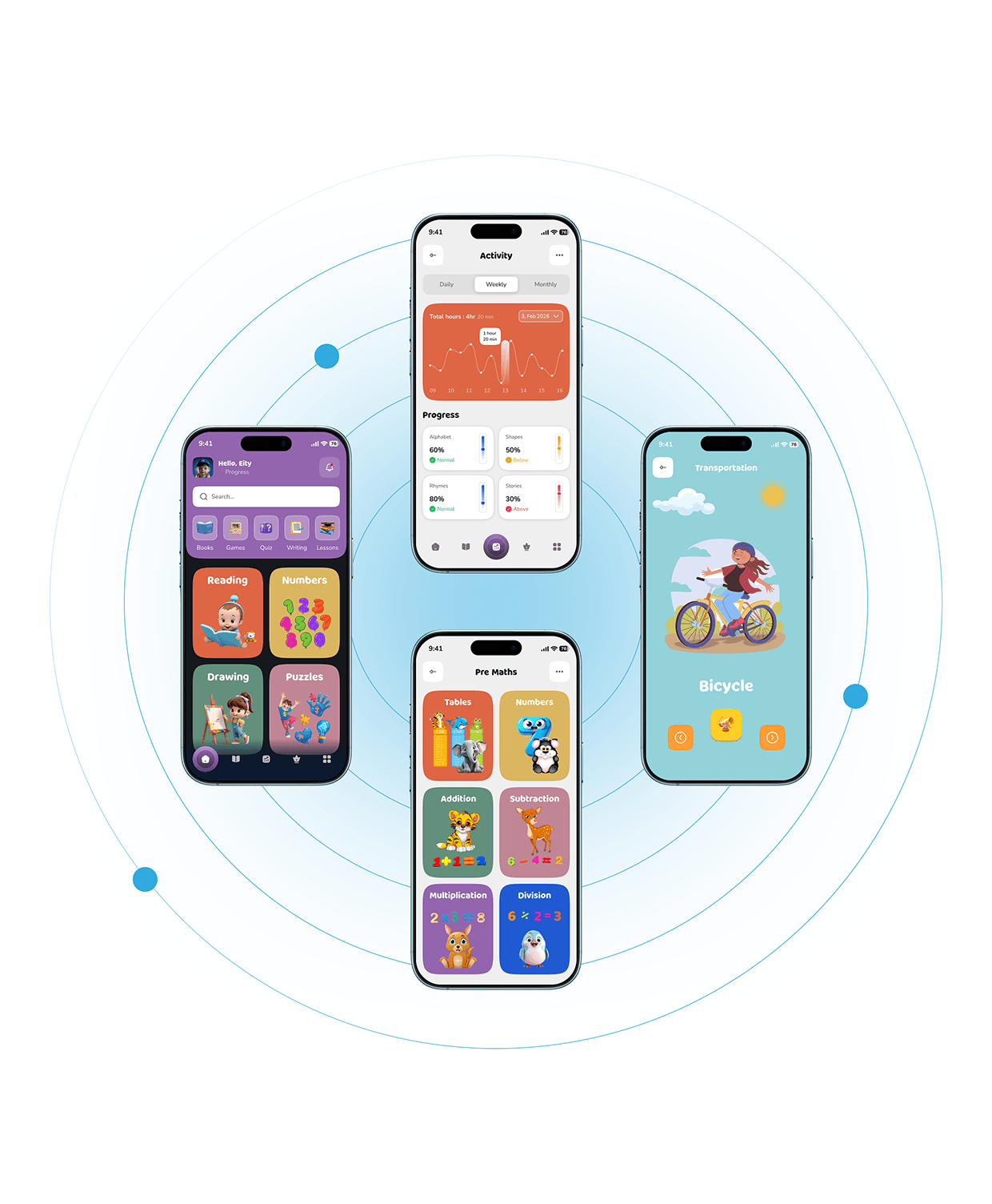 Edtech app UI/UX for child Image 18