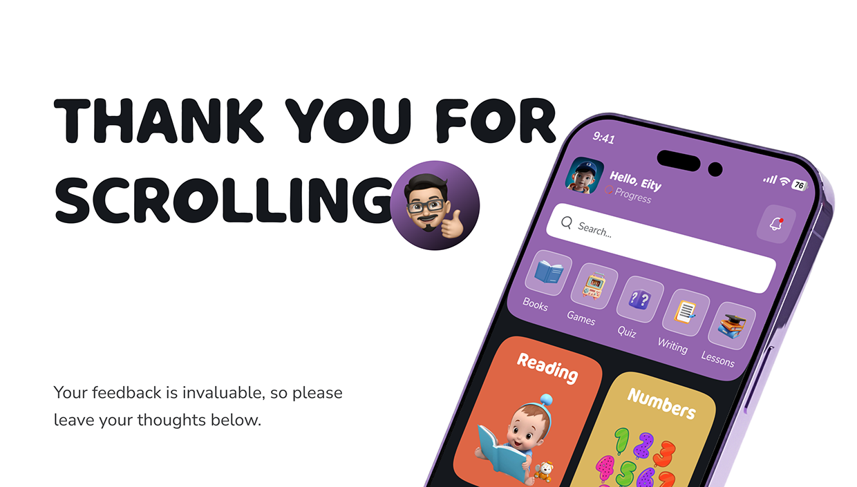 Edtech app UI/UX for child Image 19