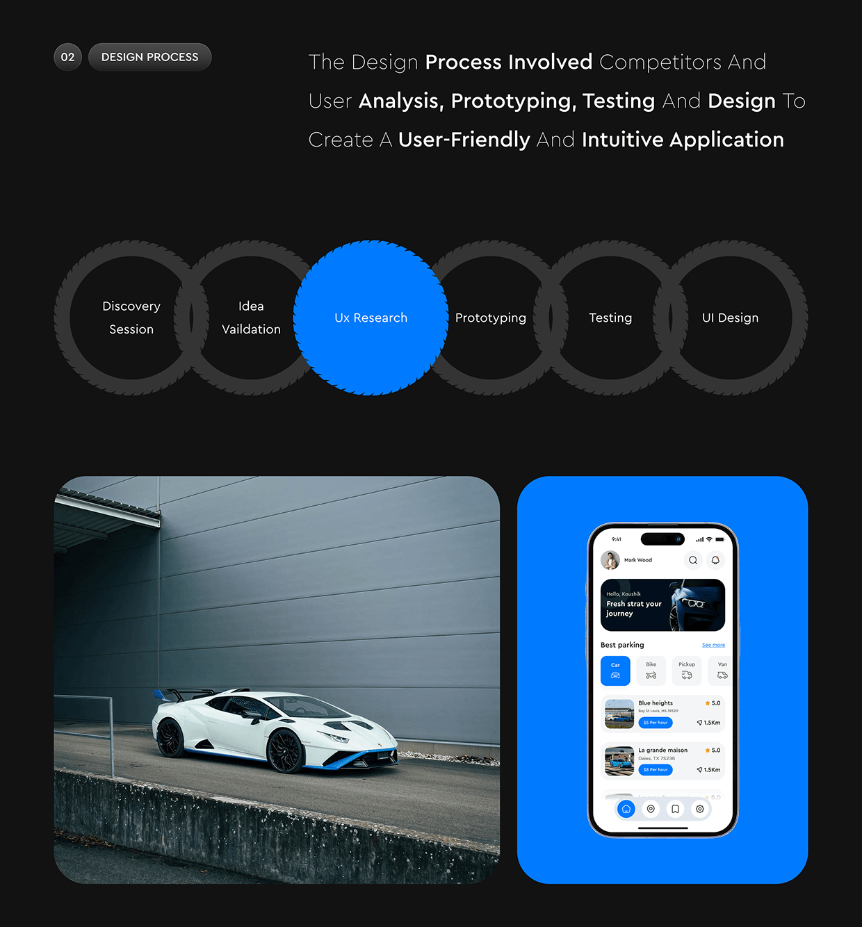 Parking Spot Reservation App UI/UX Image 2