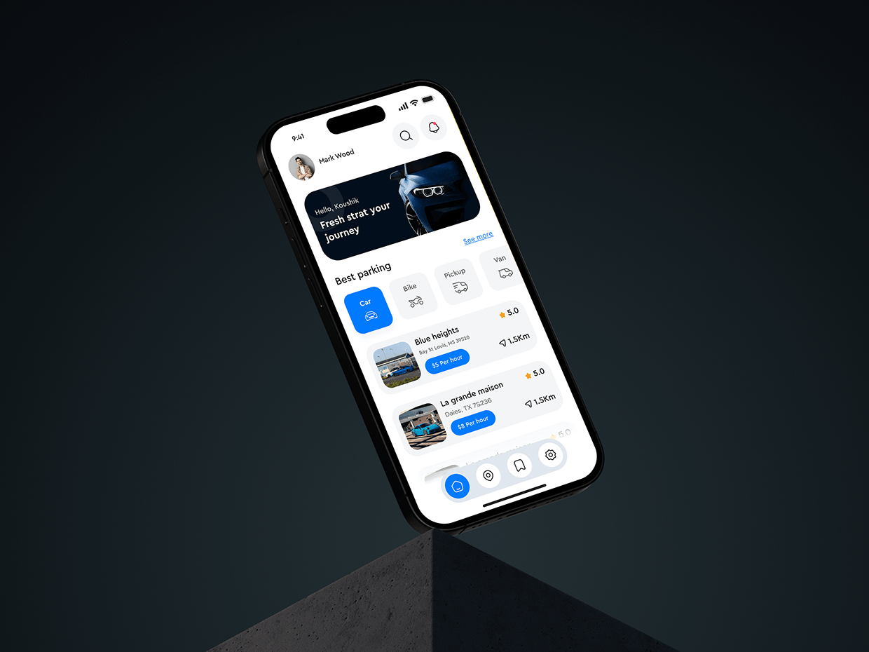 Parking Spot Reservation App UI/UX Image 10