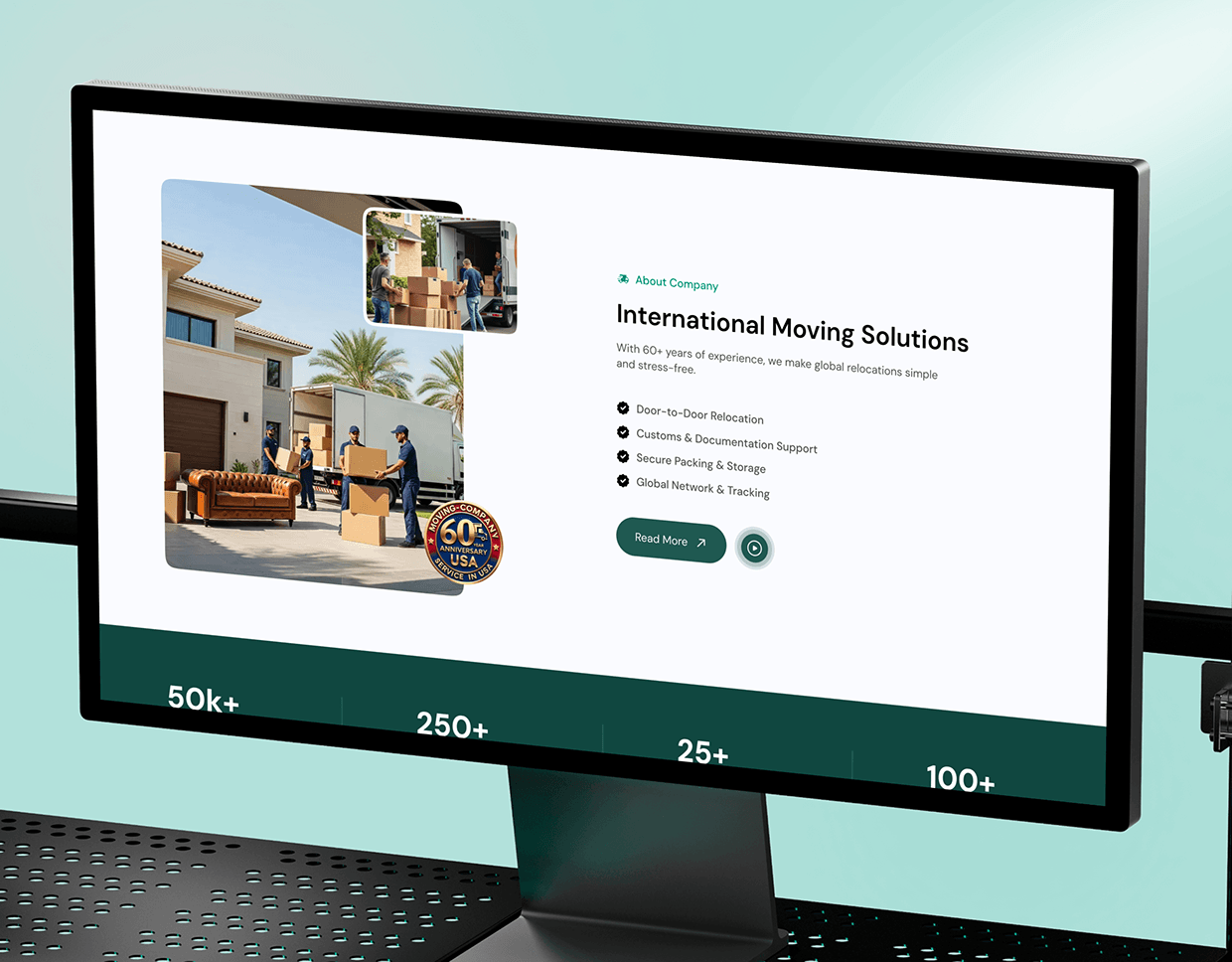 Metropolis - Moving Company Website Design π Image 1