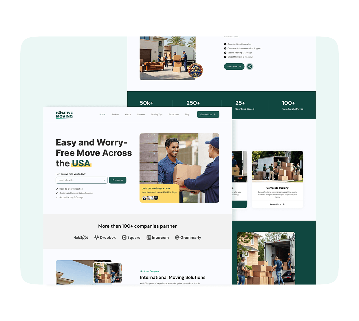 Metropolis - Moving Company Website Design π Image 6