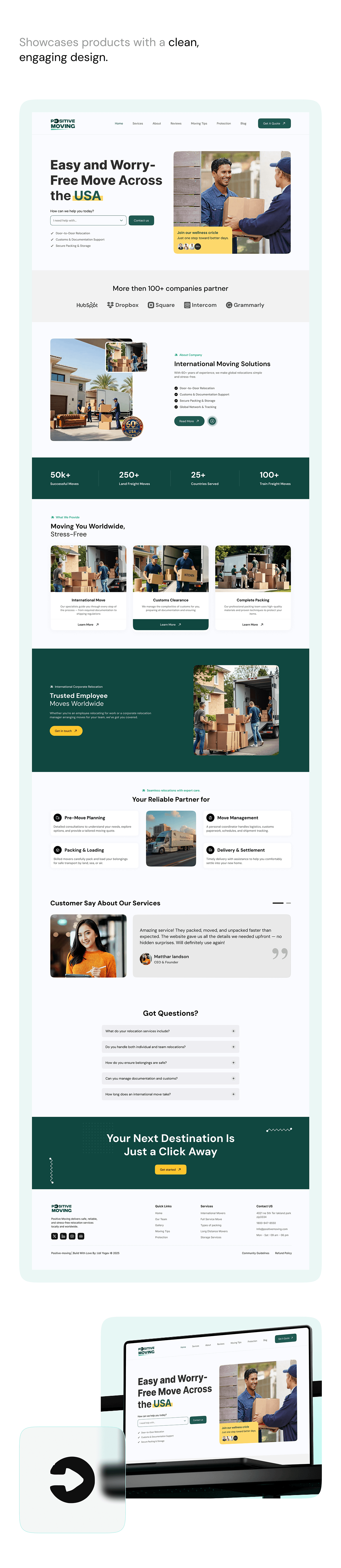 Metropolis - Moving Company Website Design π Image 8