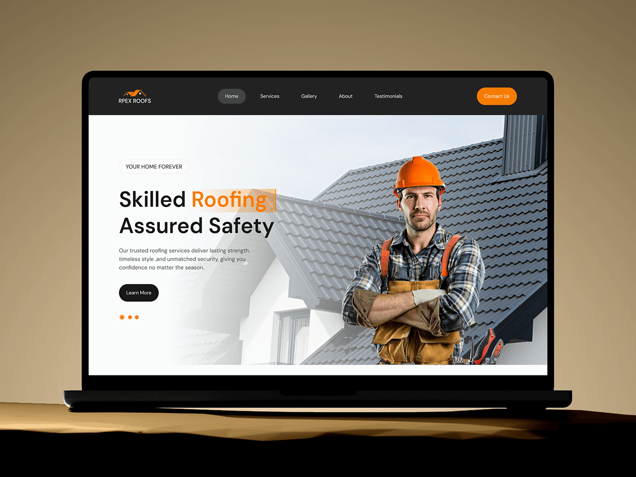 Roofing Service Website Design | UI/UX Image 10