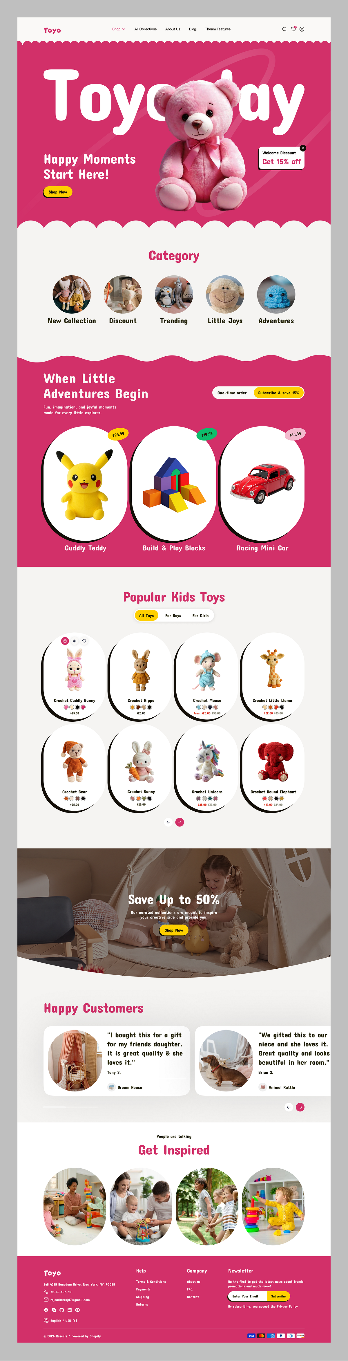 Toyo — Kids Toys E-commerce Website Image 1