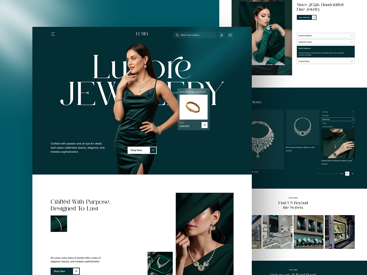 LUMIA — High-End Jewelry Store Website
