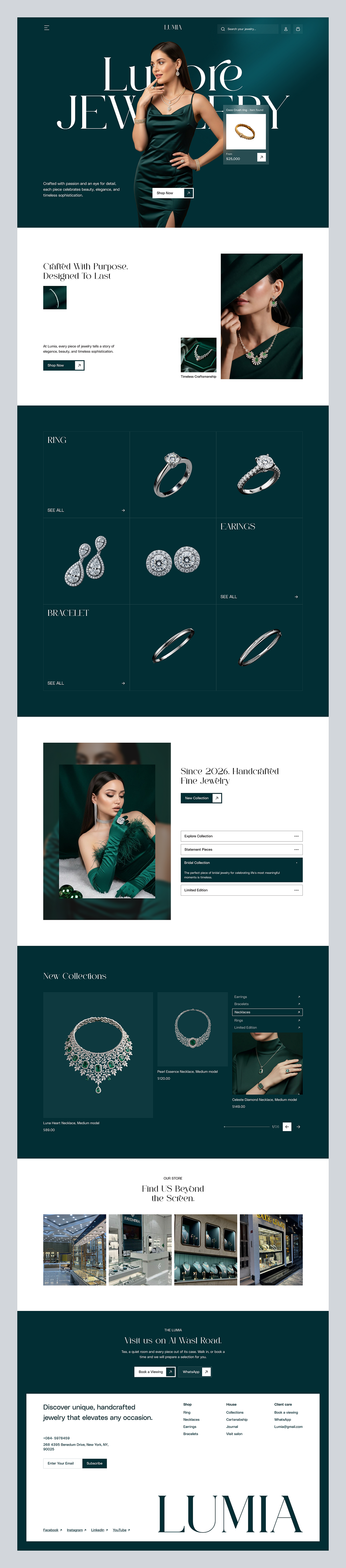 LUMIA — High-End Jewelry Store Website Image 1