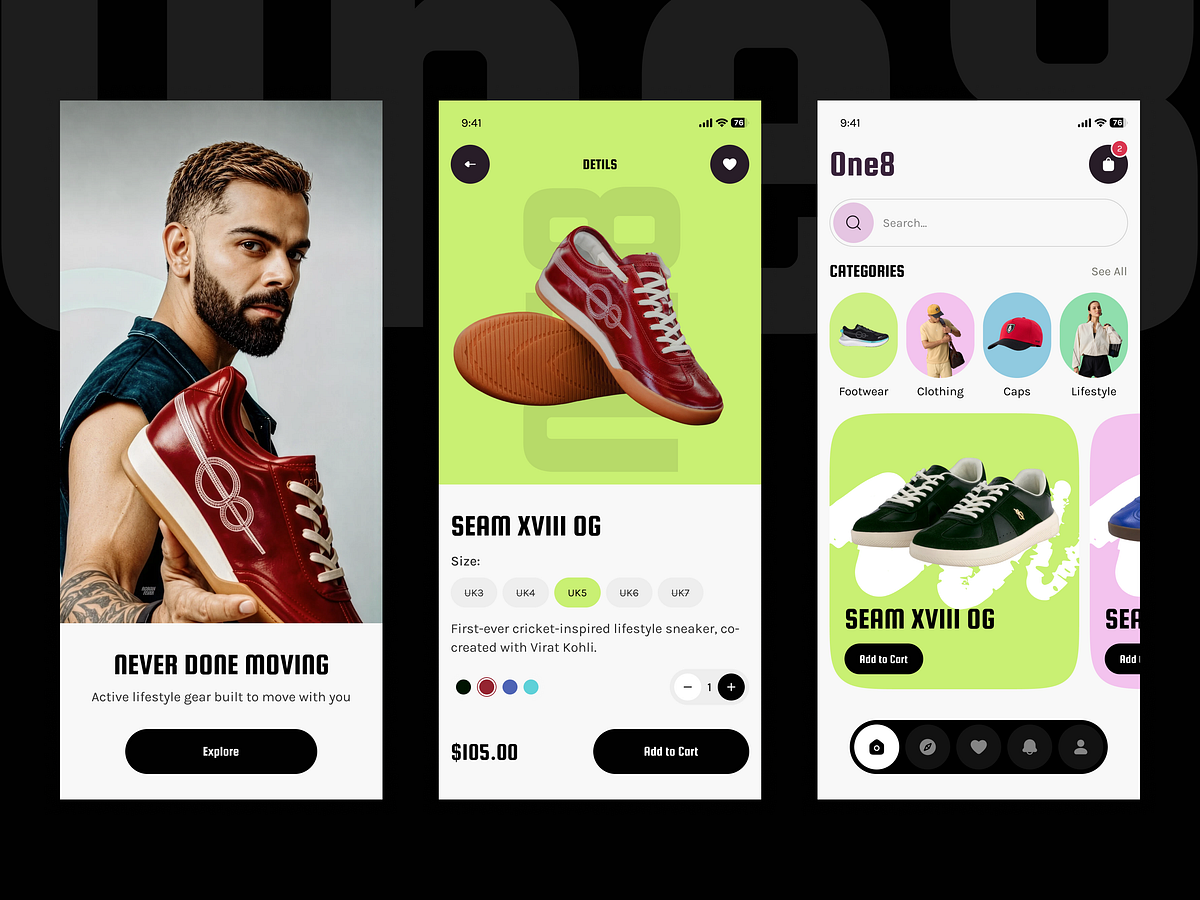 ONE8 – Sneaker & Streetwear App Image 0