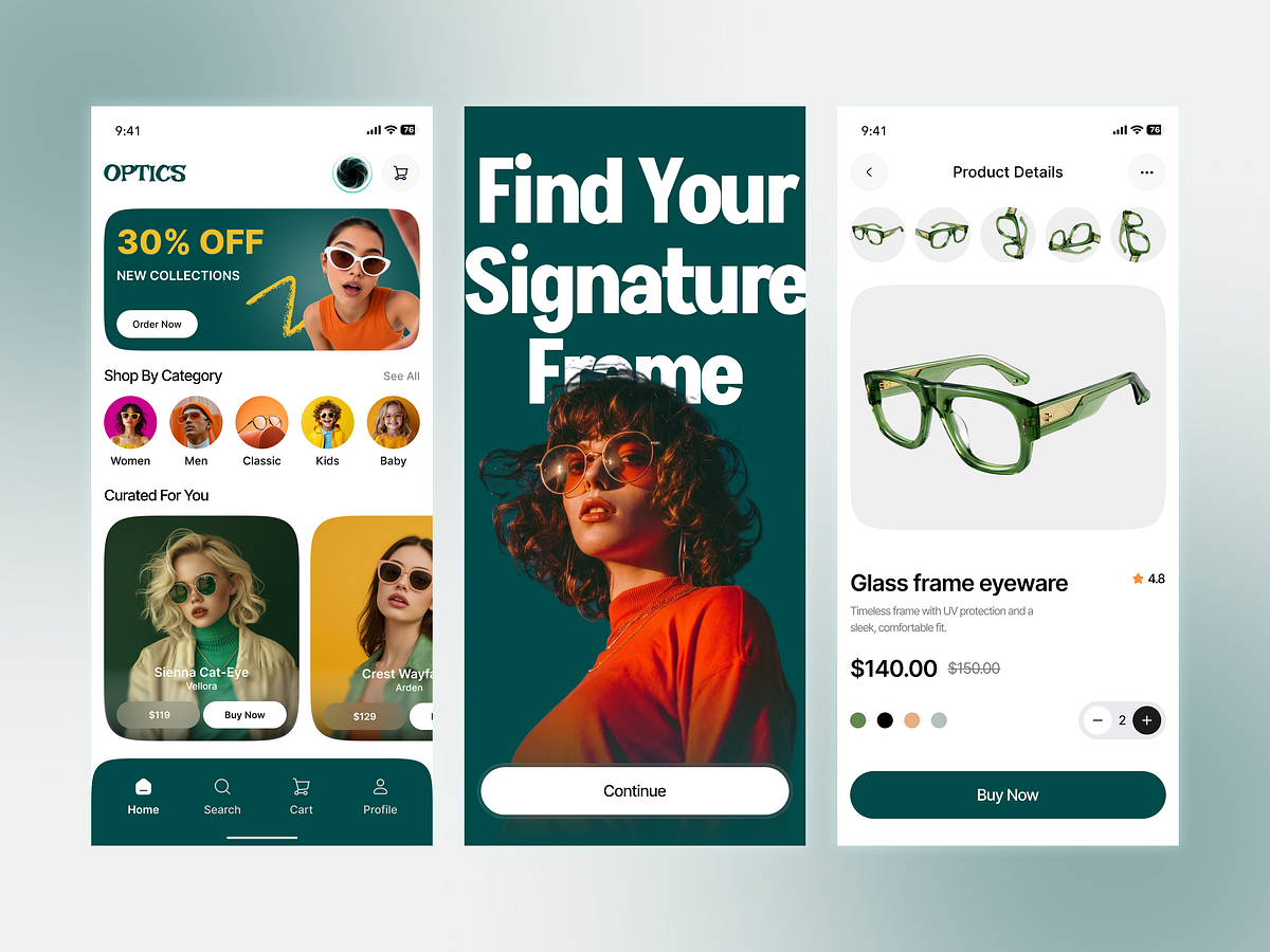 Eyewear E-commerce App | Mobile UI/UX Design Image 0