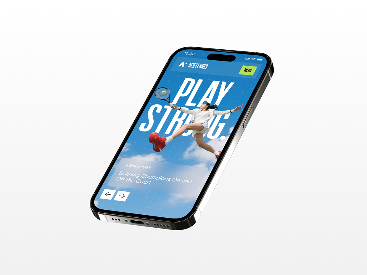 Tennis Sports Website UI Design - AceTennis Image 2