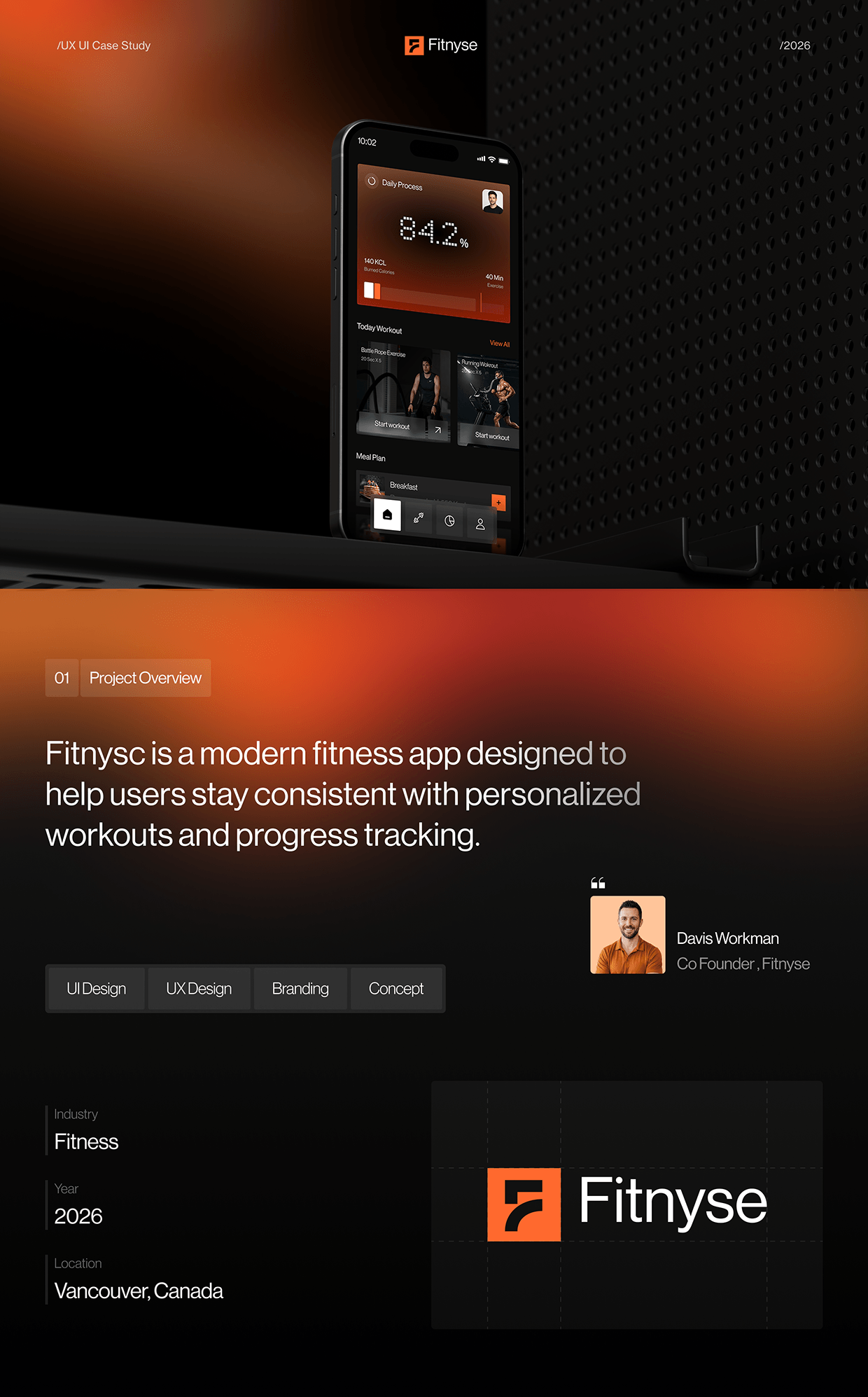 Fitnyse – Fitness App UI/UX Design Case Study