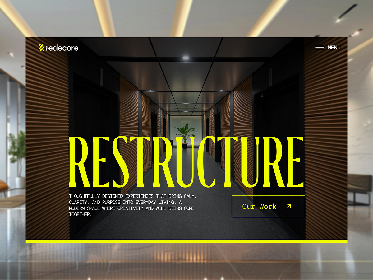 Redecore — Interior Design Website UI Exploration Image 0