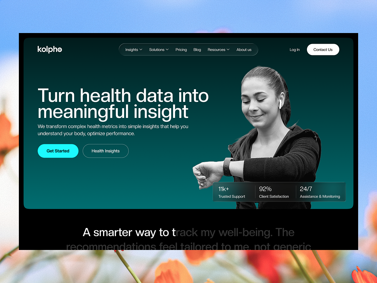 Kolpho Health Analytics Landing Page Image 0