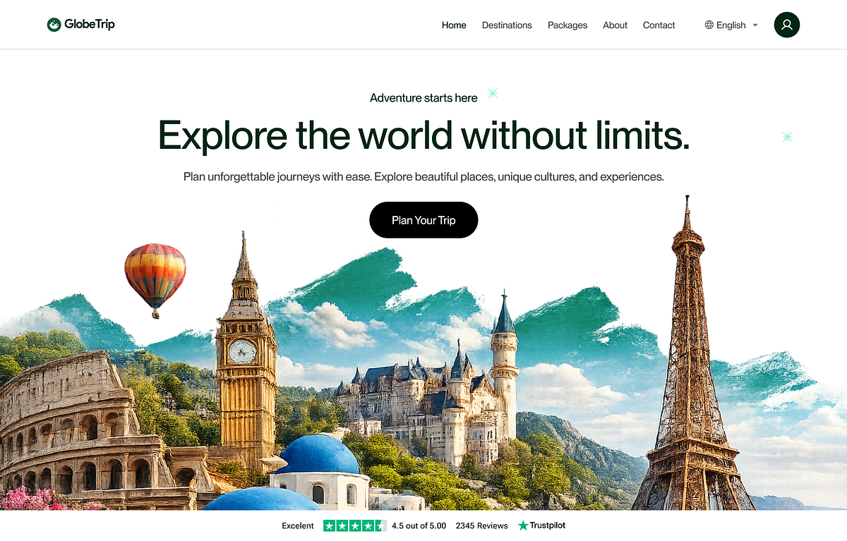 GlobeTrip Website Hero Exploration Image 0