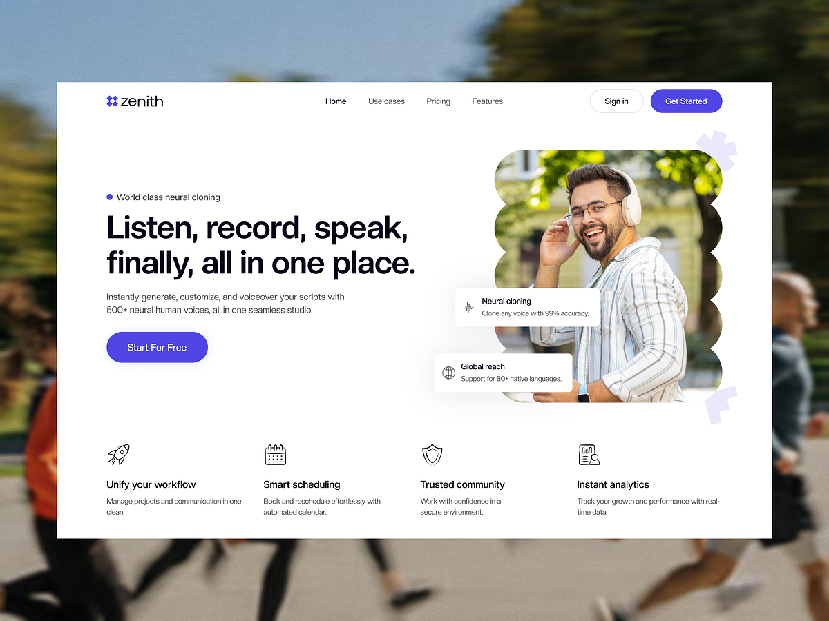 Zenith Landing Page Exploration Image 0