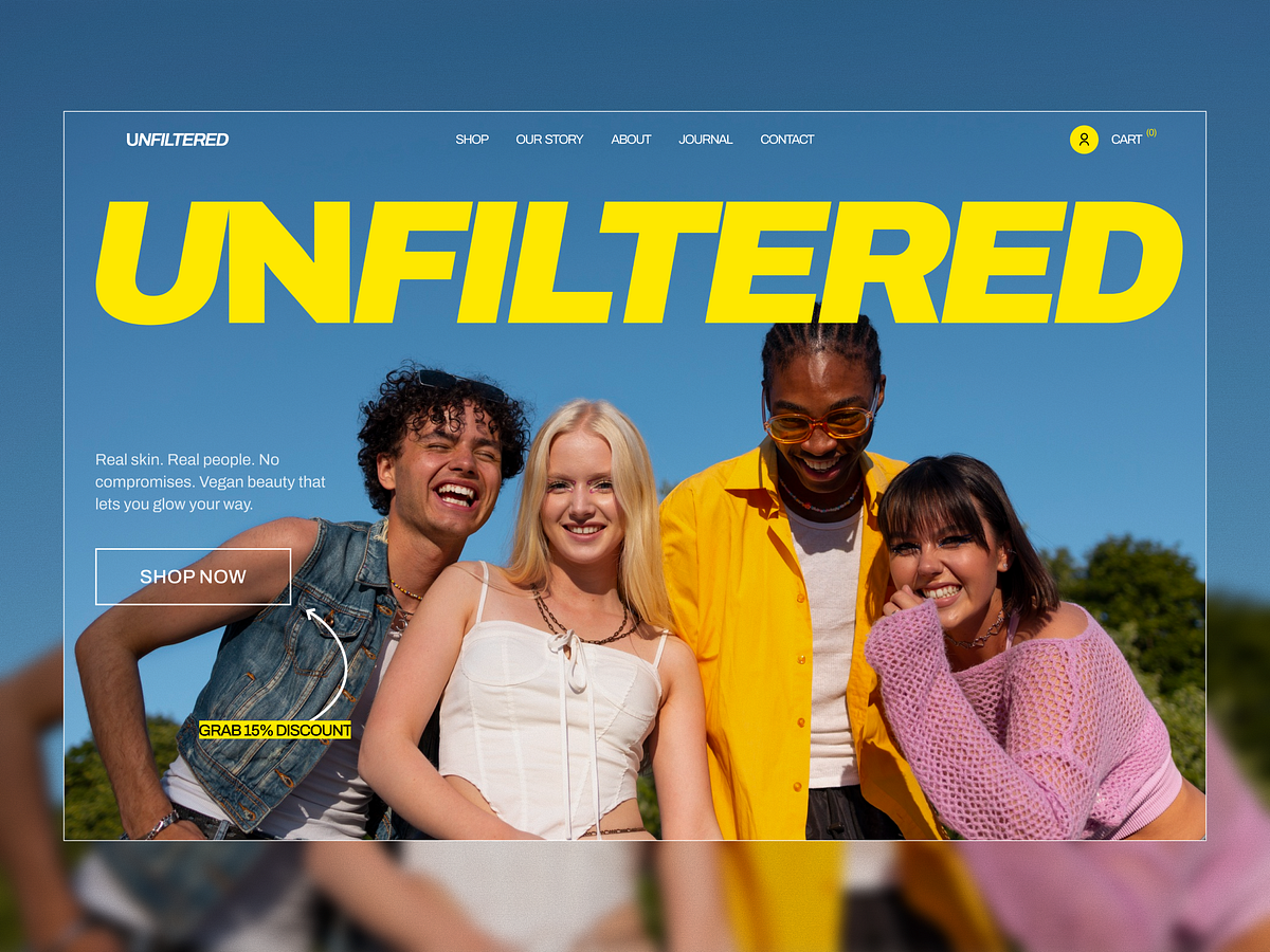 Unfiltered Landing Page Hero