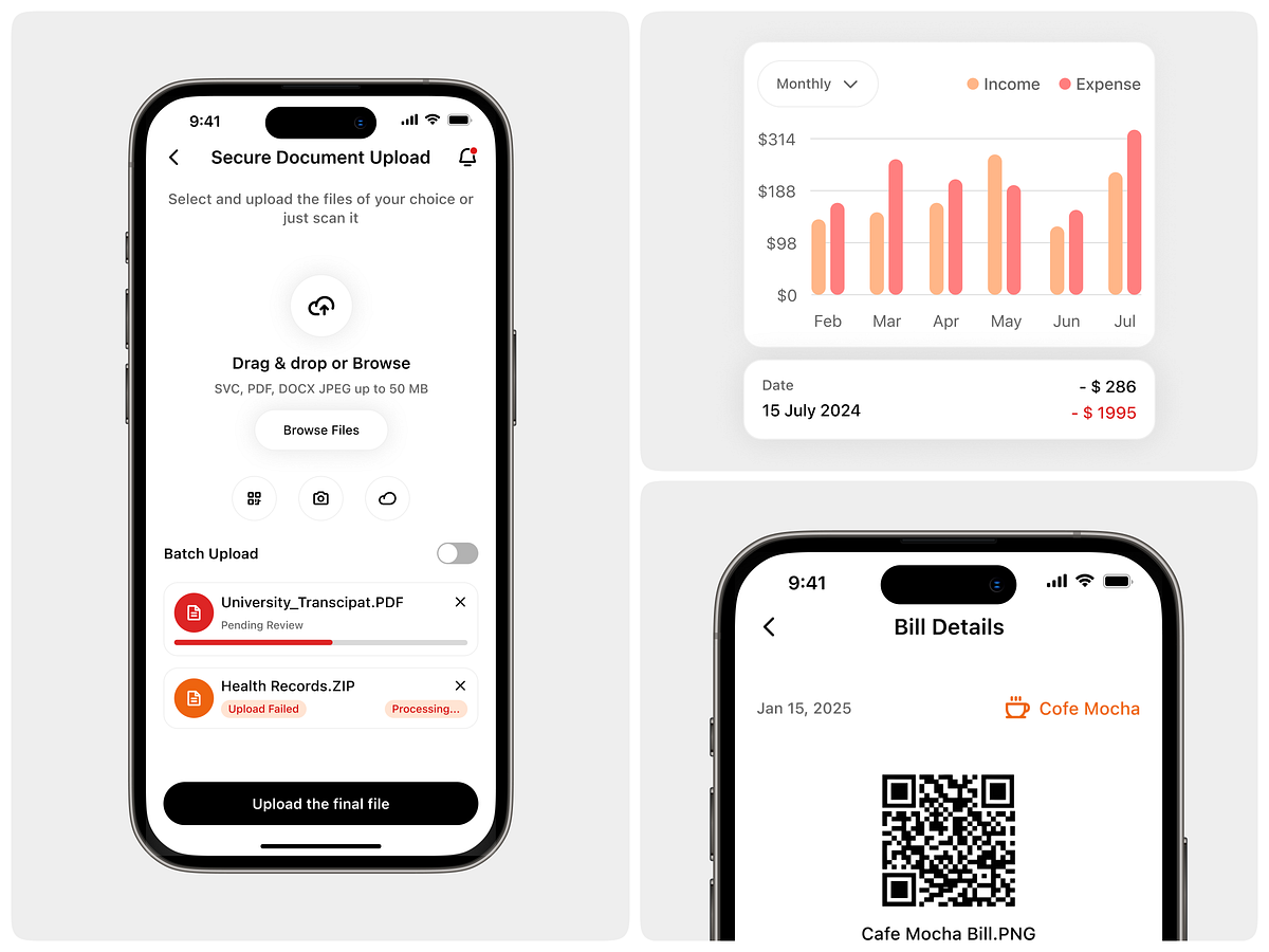 Fintech Mobile UI Exploration
