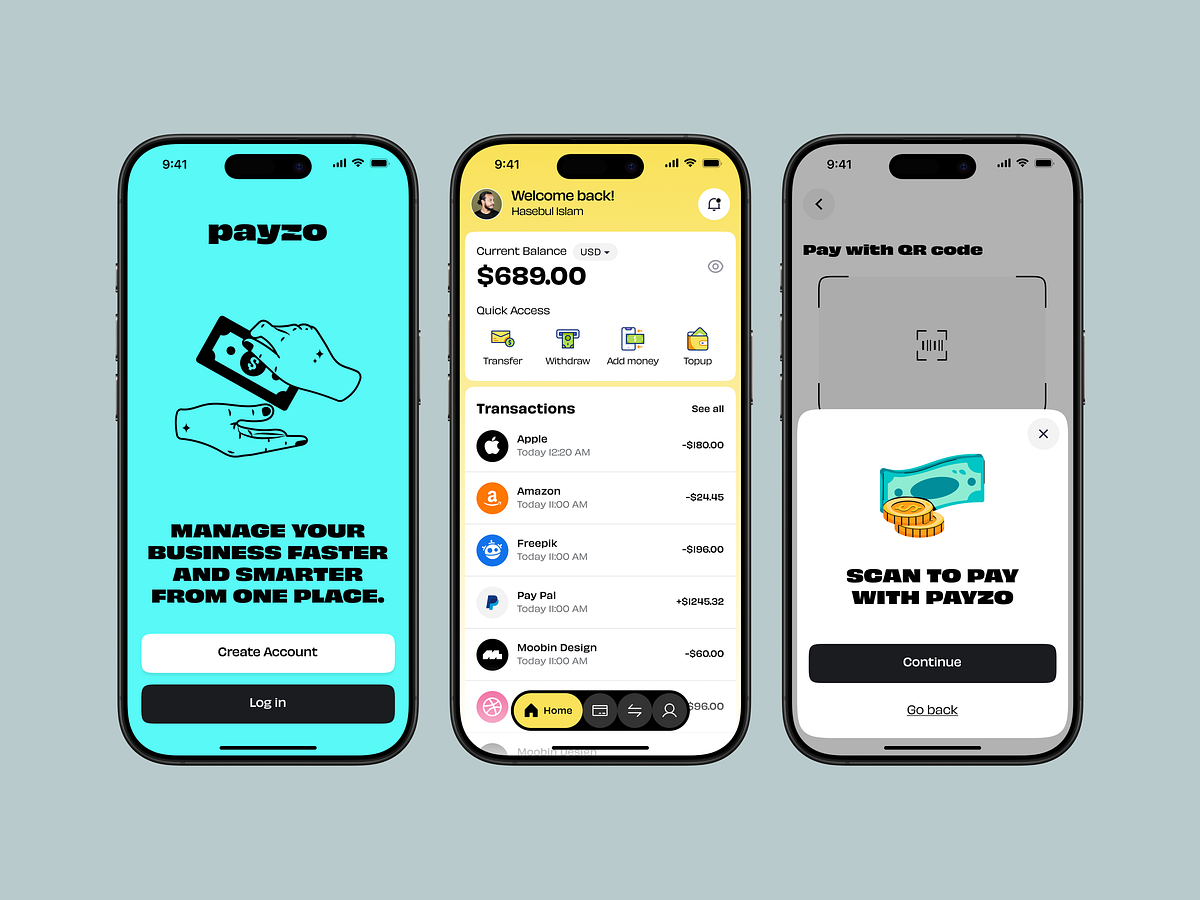 Modern Wallet App Design